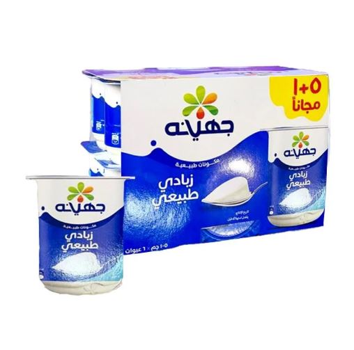 زبادى ساده جهينه 105 جرام (5+1 مجانا)