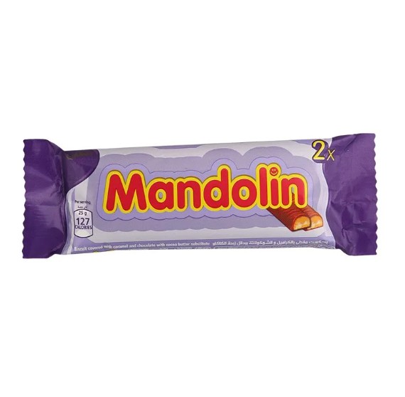 ماندولين بسكويت بالشوكولاتة - 40 جم