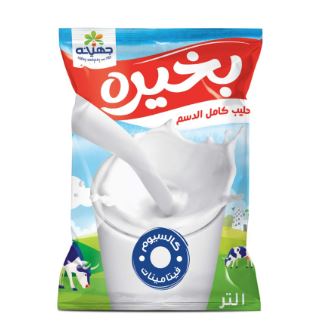 كيس لبن بخيره  جهينه لتر كامل الدسم