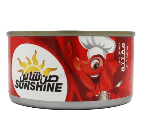 تونه صن شاين مفتته حار حمراء  185 جرام