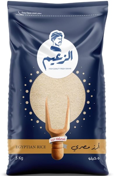 كيس رز ابيض الزعيم 5 كجم