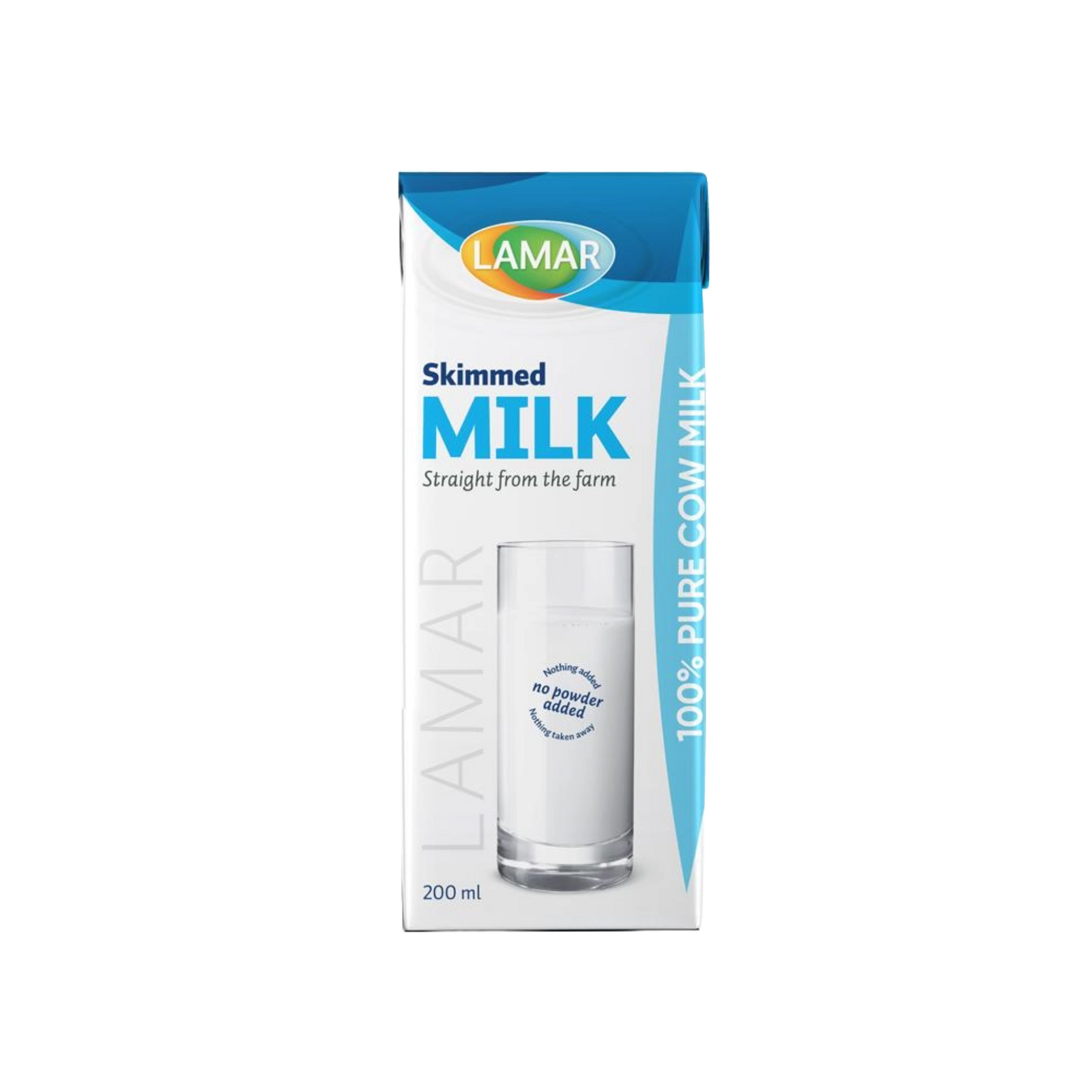 علبه لبن لامار خالى من الدسم 200 ملل