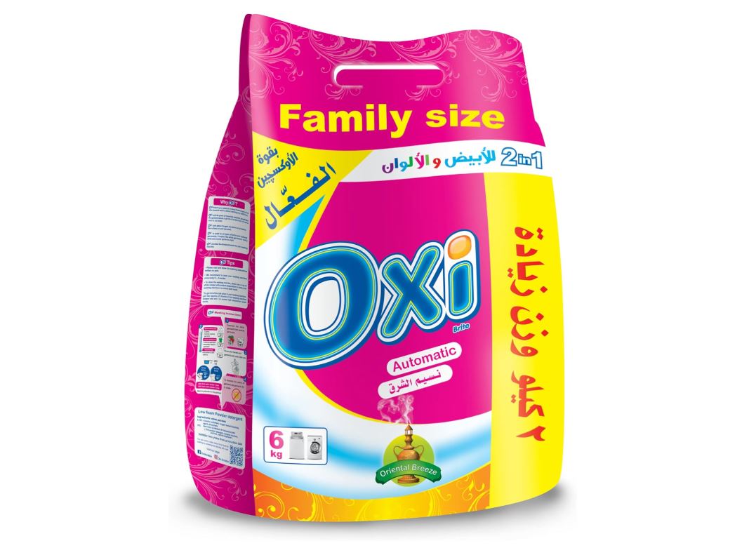 مسحوق اوكسى اوتوماتيك نسيم الشرق  4 كجم + 2 كجم هديه