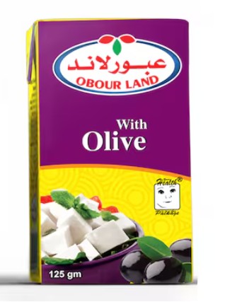 علبه جبنه عبور لاند بطعم الزيتون - 125 جرام
