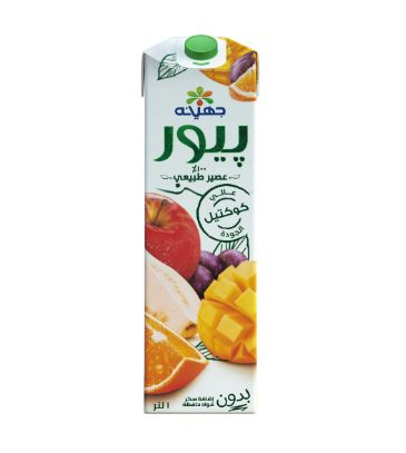 علبه عصير كوكتيل بيور جهينه 1 لتر