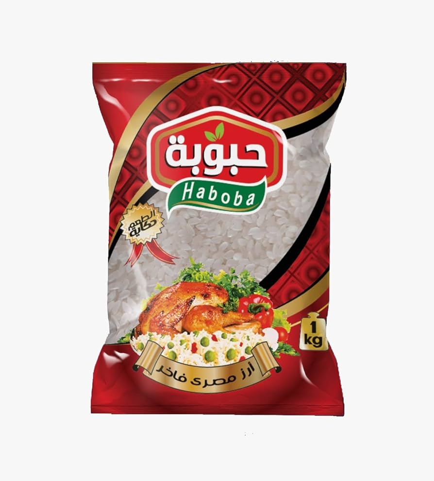 كيس رز ابيض حبوبة حبه رفيعه  1 كجم