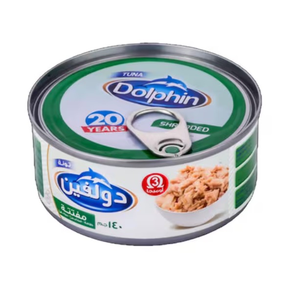 تونه دولفين مفتته سهله 140 جرام