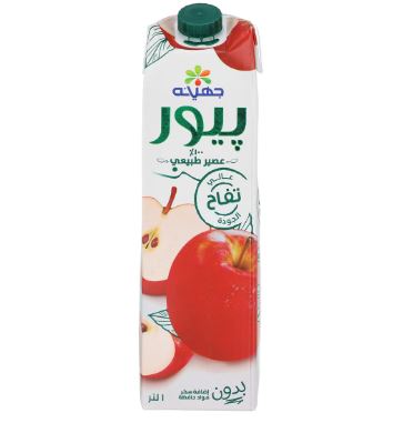 علبه عصير تفاح بيور جهينه 1 لتر
