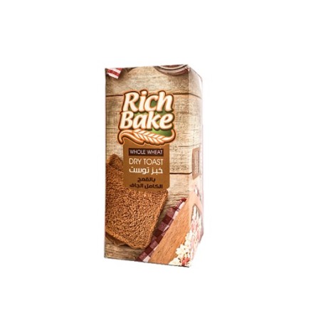 ريتش بيك توست بالقمح الكامل 390 جرام