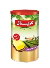 علبه سمن صفراء كريستال 1 كجم