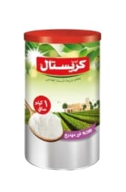 علبه سمن بيضاء كريستال 1 كجم