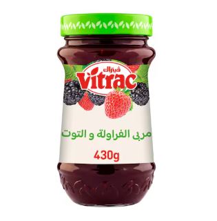 بطرمان مربى فراوله وتوت فيتراك 430 جرام